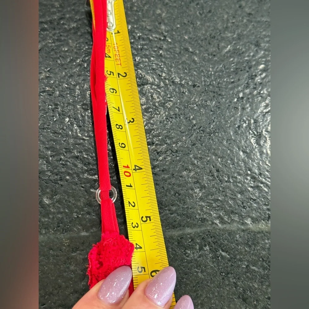 Vintage Shirley Red Floral Lace Floor Length Nightgown - Picture 15 of 15